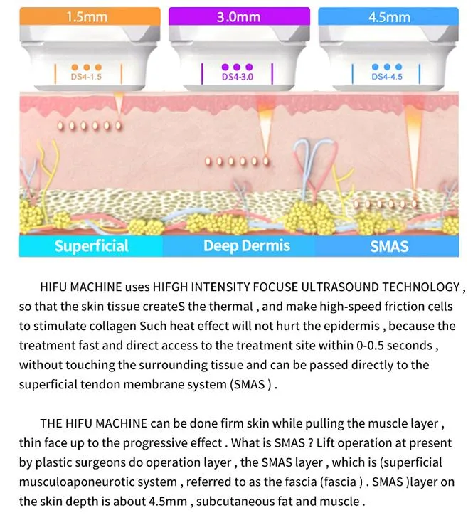 CE Medical 7D Hifu with 7 Cartridges 12 Lineshigh Intensity Focused Ultrasound Body and Face Lifting Skin Tightening Anti Wrinkle Removal Beauty Machine