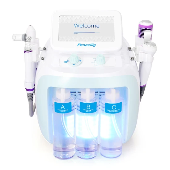 6 in 1 Korea Aqua Peeling Maschine Hydro Sauerstoff Gesichts Diamant Dermabrasion Maschine H2O2 Hydrafacials Maschine